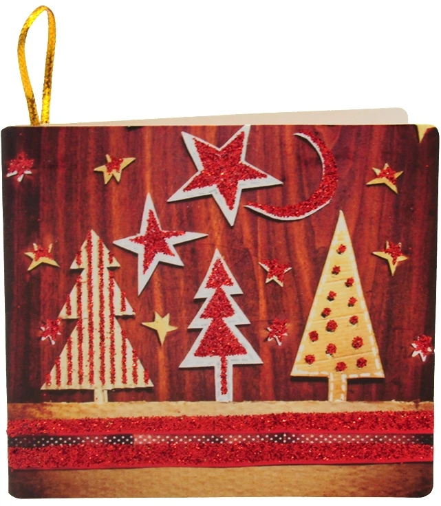Kalėdiniai mini atvirukai (8x7 cm), 20 vnt.