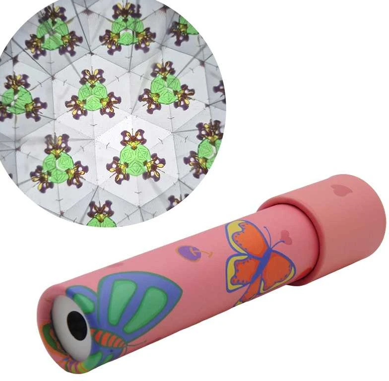 Kaleidoskopas vaikams, 19x4 cm - Tamsiai rožinė