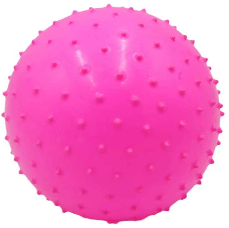 Kamuolys su masažiniais spygliukais, 22 cm - Geltona