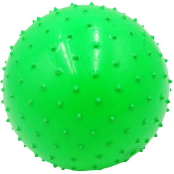 Kamuolys su masažiniais spygliukais, 22 cm - Geltona