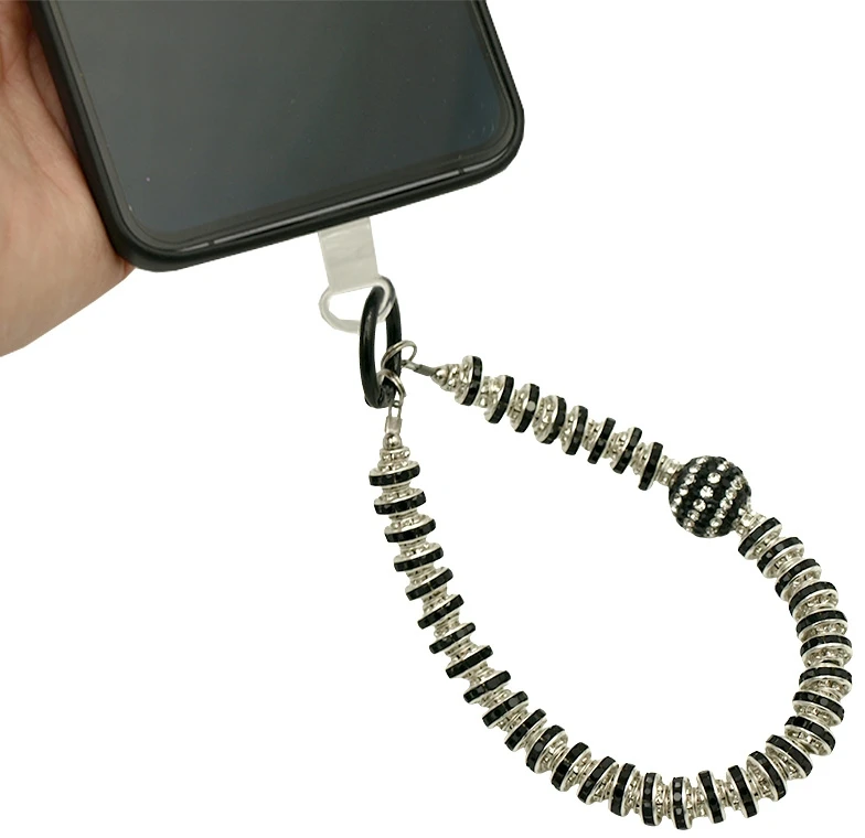 Karoliukų dirželis telefonui ant riešo, 14 cm