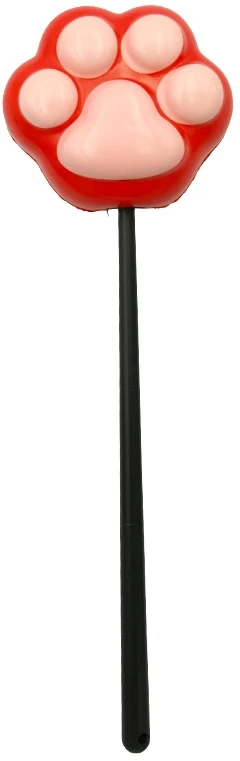 Katino letenėlė ant pagaliuko, 35 cm - Raudona