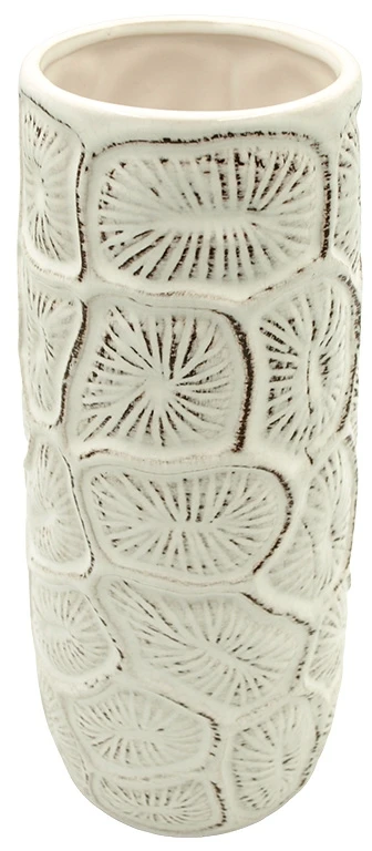 Keraminė balta vaza Koralai, 28 cm
