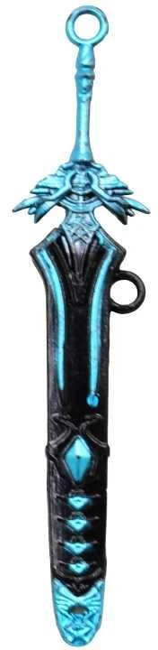 Kolekciniai Fantasy kardai, 10 cm - Žydra