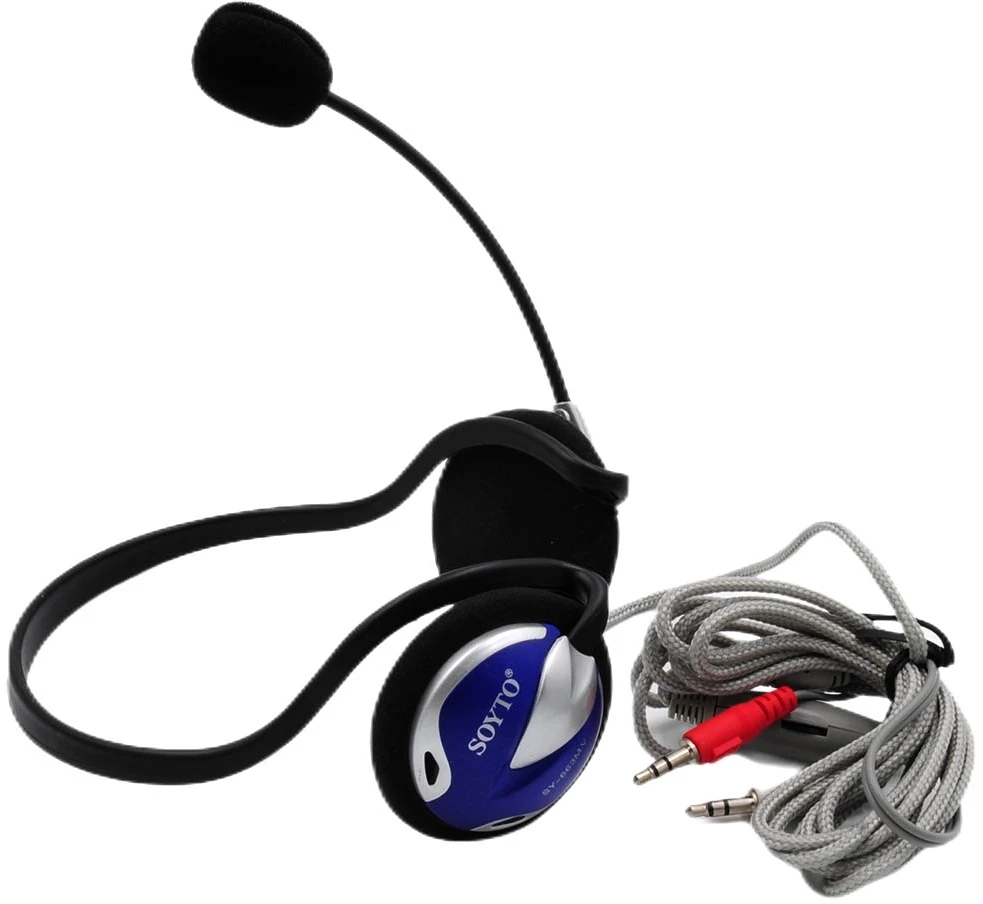 Kompiuterinės stereo ausinės su mikrofonu SOYTO SY-663 M.V