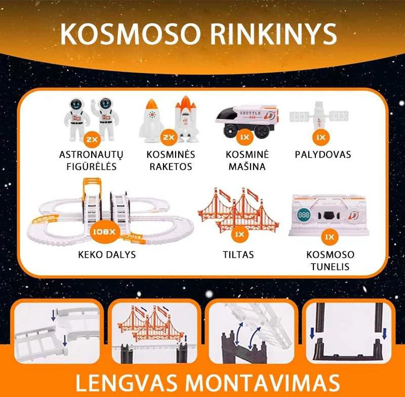 Kosmoso trasa, 60x53,2 cm