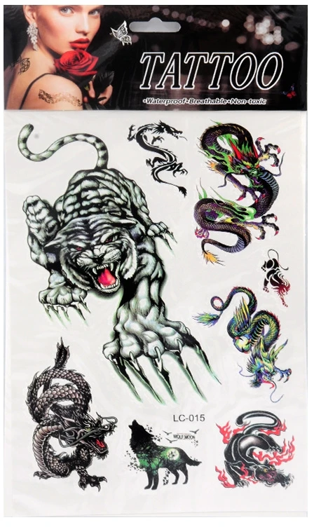 Laikinos kūno tatuiruotės - 11