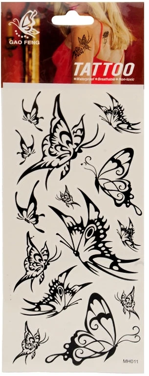 Laikinos tatuiruotės kūnui Drugeliai - 9