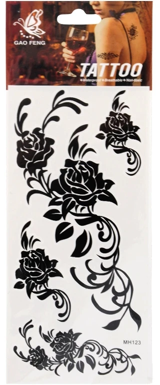 Laikinos tatuiruotės kūnui Rožės - 6