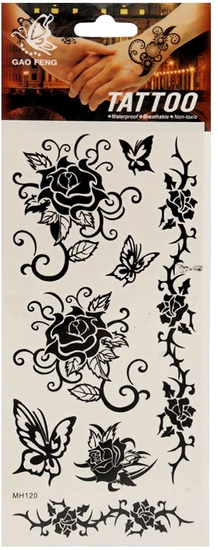 Laikinos tatuiruotės kūnui Rožės - 6