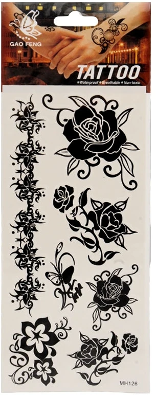 Laikinos tatuiruotės kūnui Rožės - 6