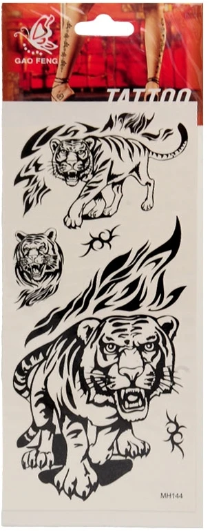Laikinos tatuiruotės kūnui Tigras - 1