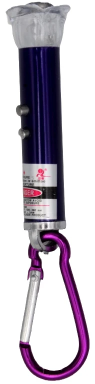 Lazeriukas raktų pakabukas 3 in 1 - Violetinė