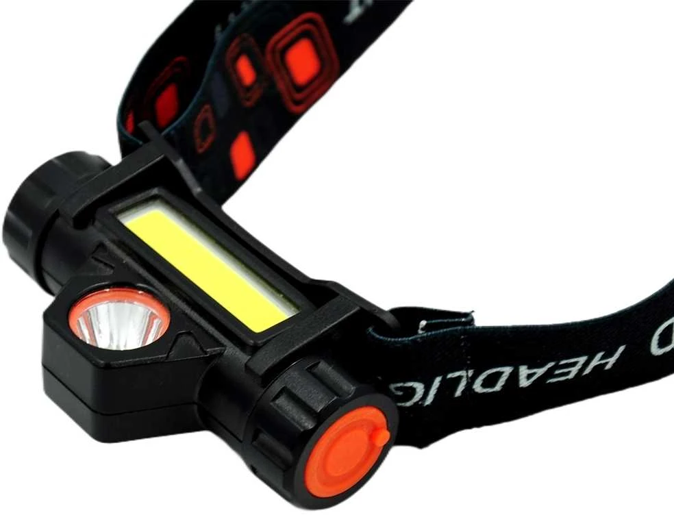 LED prožektorius ant galvos