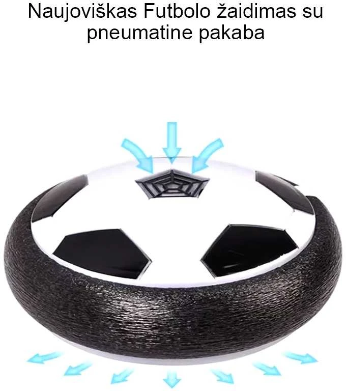 Levituojantis elektrinis futbolo kamuolys