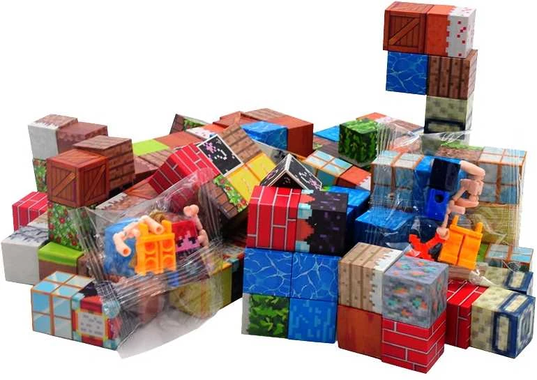 Magnetiniai Minecraft blokeliai, 150 vnt.