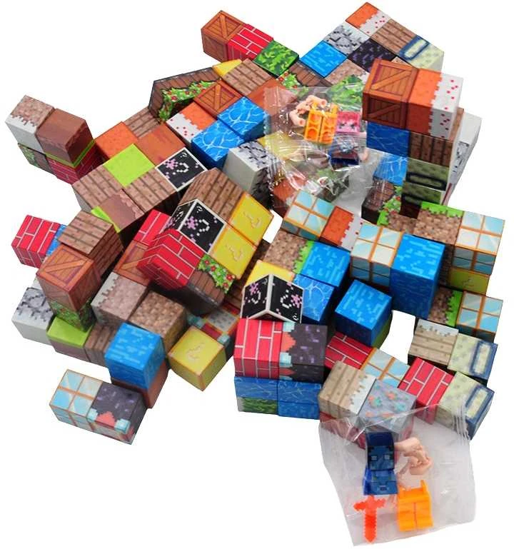 Magnetiniai Minecraft blokeliai, 150 vnt.