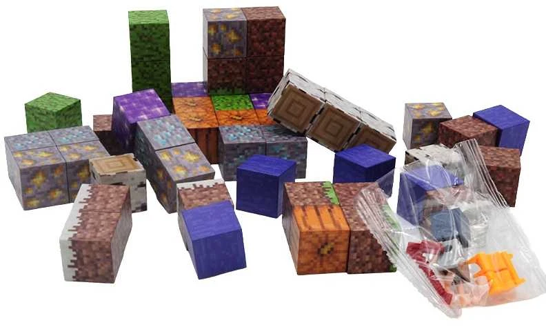 Magnetiniai Minecraft blokeliai, 50 vnt.