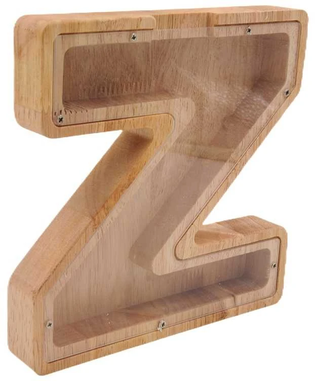 Medinė taupyklė "Raidė-Z", 18 cm