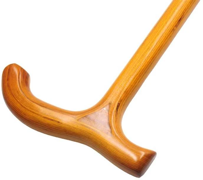Medinė vaikščiojimo lazda, 90 cm - Šviesiai ruda