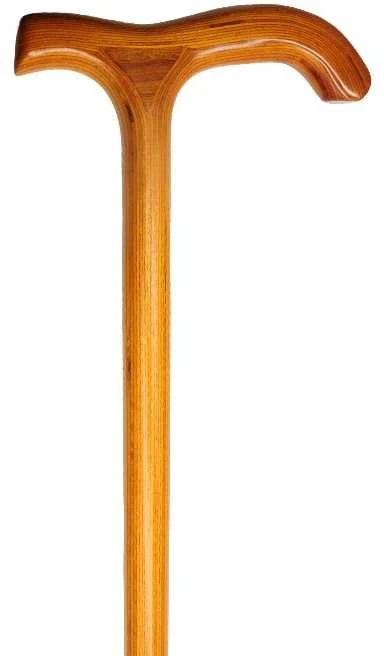 Medinė vaikščiojimo lazda, 90 cm - Tamsiai ruda