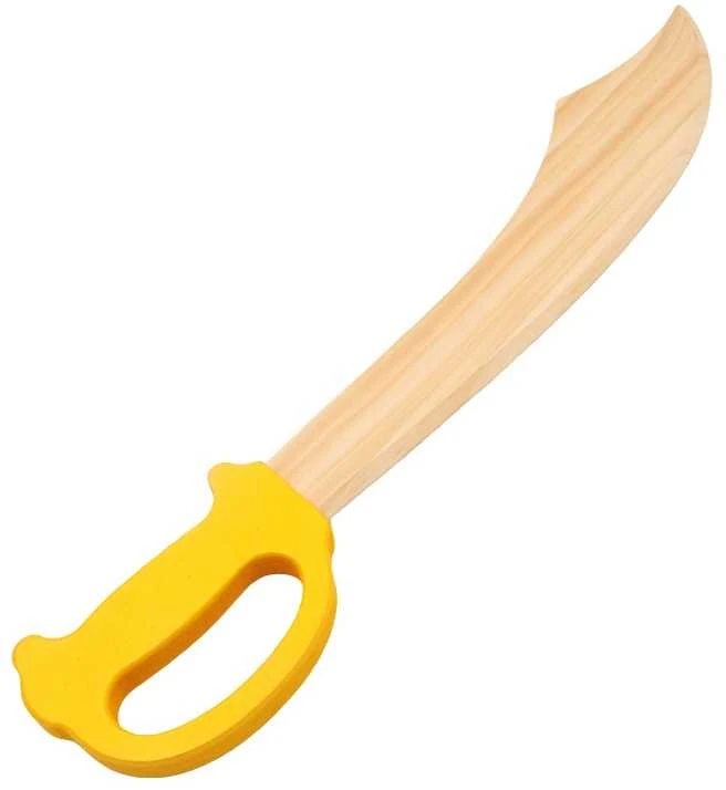 Medinis pirato kardas, 50 cm - Raudona