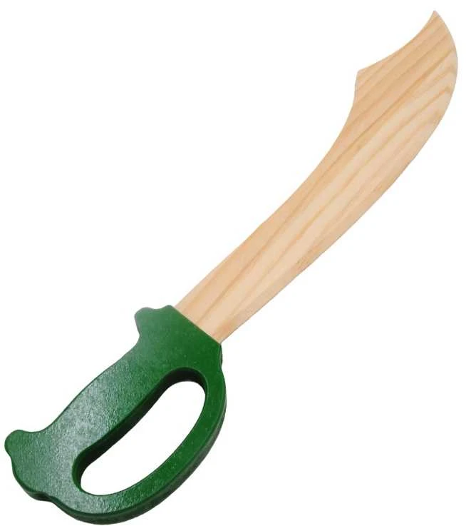 Medinis pirato kardas, 50 cm - Raudona