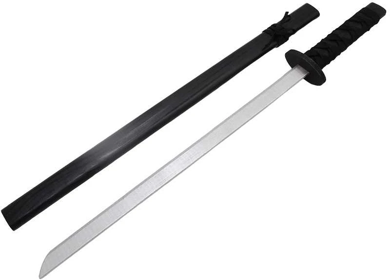 Medinis Samurajaus kardas su dėklu, 73 cm - Raudona
