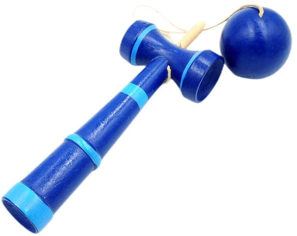 Medinis žaislas kendama, 28 cm - Raudona