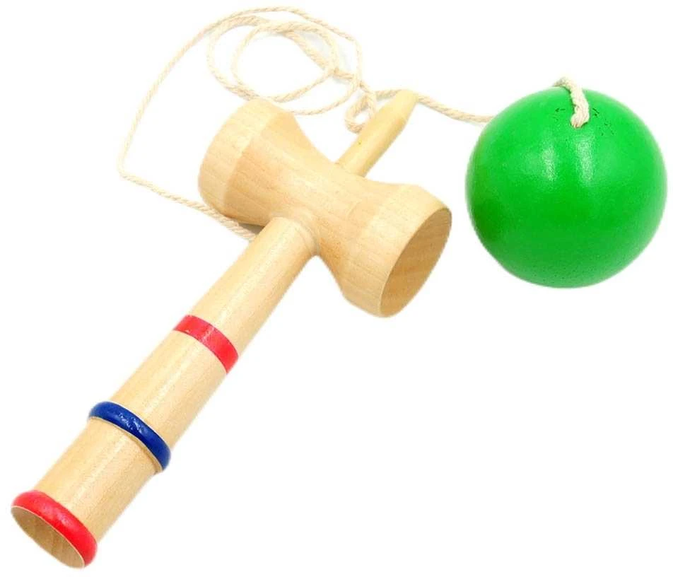 Medinis žaislas kendama, 18 cm