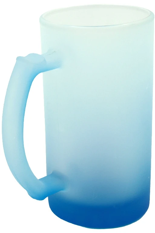 Mėlynas matinio stiklo bokalas, 500 ml