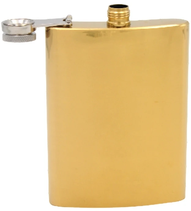Aukso spalvos metalinė gertuvė, 237 ml