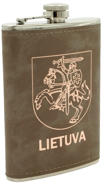 Metalinė gertuvė su Vyčiu „Lietuva“, 255 ml