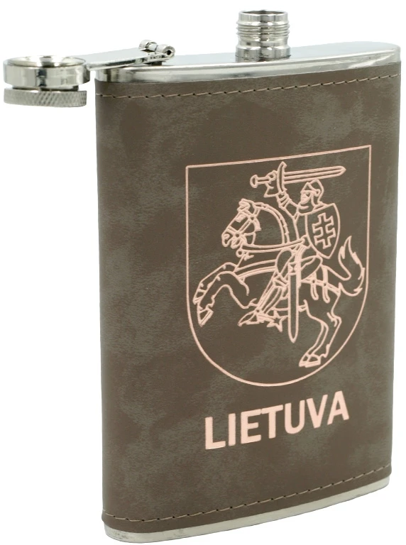 Metalinė gertuvė su Vyčiu „Lietuva“, 255 ml