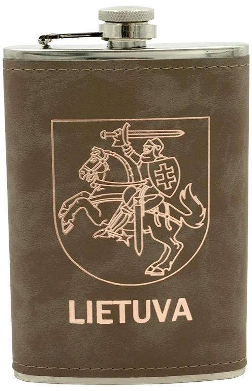 Metalinė gertuvė su Vyčiu „Lietuva“, 255 ml