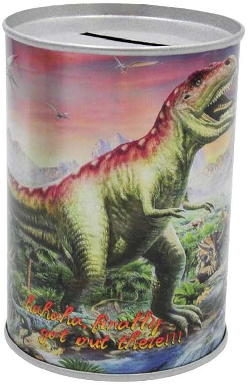Metalinė taupyklė Dinozaurai, 12 cm - 2