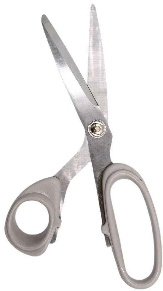 Metalinės žirklės, 19 cm - Pilka