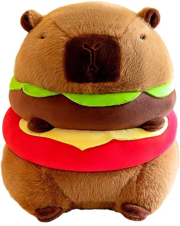 Minkštas žaislas mėsainis Kapibara, 20 cm