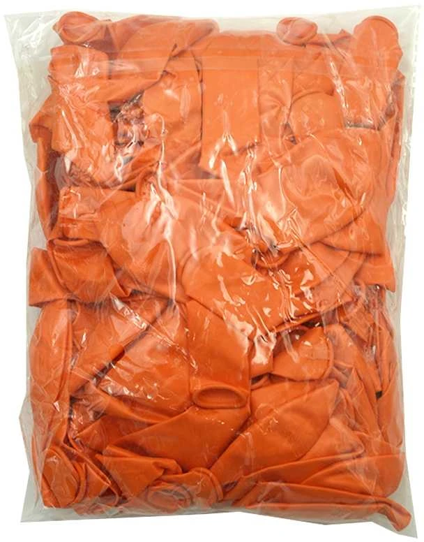 Oranžiniai perlamutriniai balionai, 100 vnt.