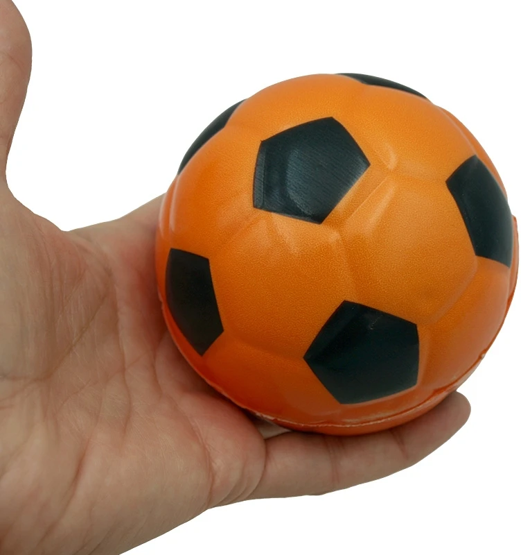Paroloninis futbolo kamuoliukas-šokliukas, 9 cm - Geltona