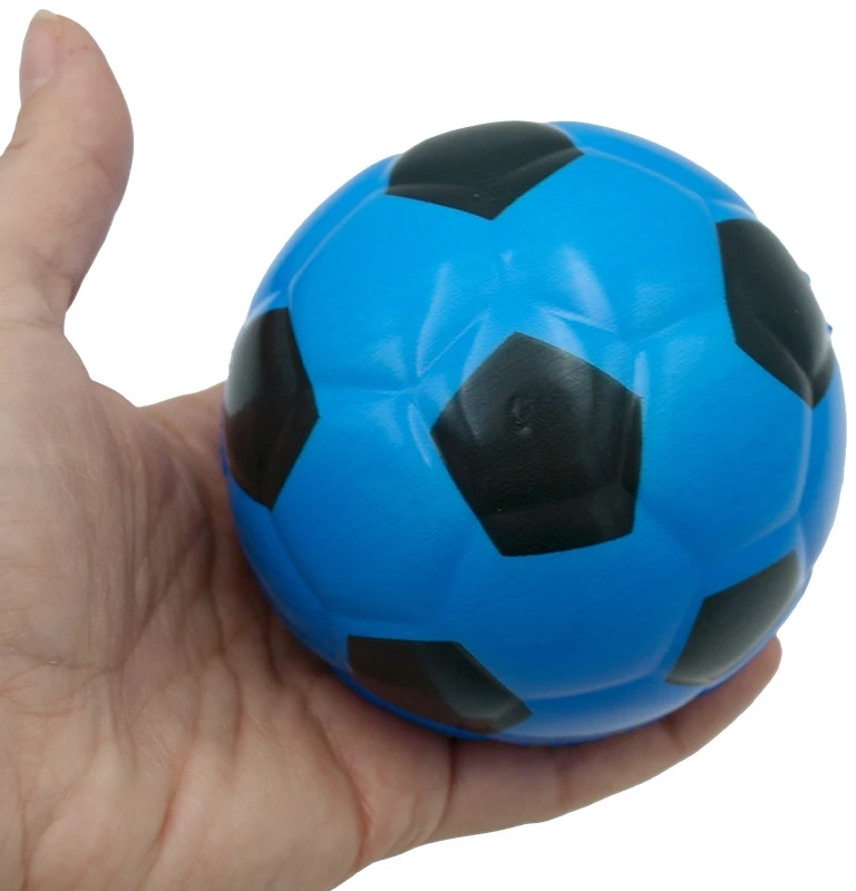 Paroloninis futbolo kamuoliukas-šokliukas, 9 cm - Geltona