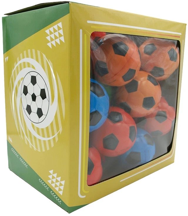 Paroloninis futbolo kamuoliukas-šokliukas, 9 cm - Geltona