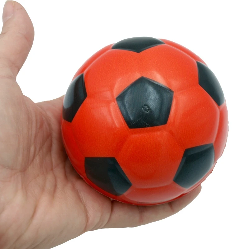 Paroloninis futbolo kamuoliukas-šokliukas, 9 cm - Geltona