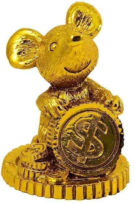 Taupyklė Pelė su monetomis, 5x3,5 cm