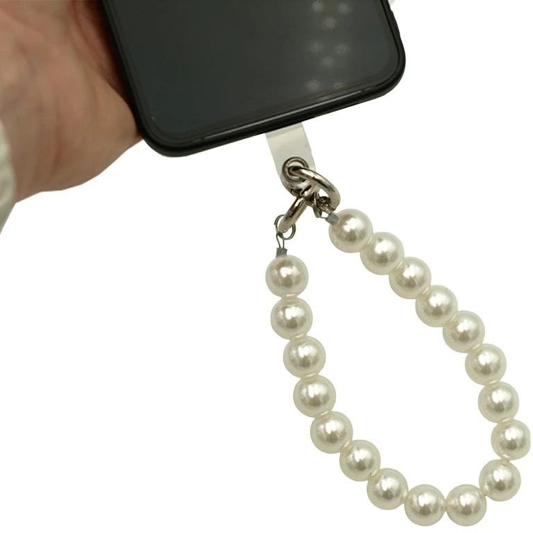 Perlinių karoliukų dirželis telefonui ant riešo, 15 cm