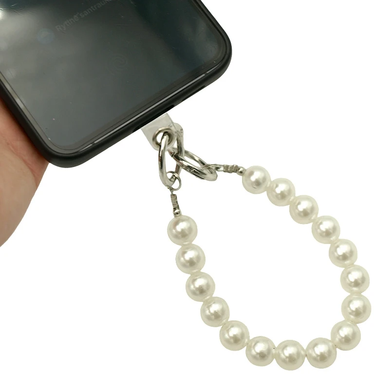 Perlinių karoliukų telefono dirželis (2 in 1) – ant riešo ir per petį