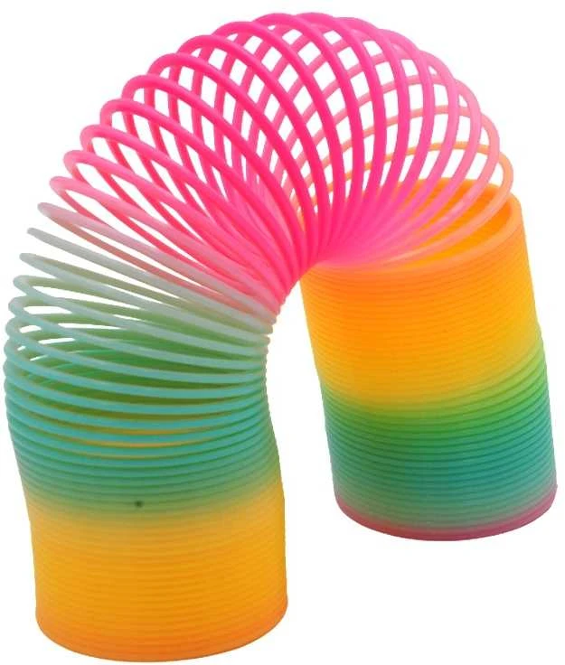 Plastikinė spyruoklė Vaivorykštė
