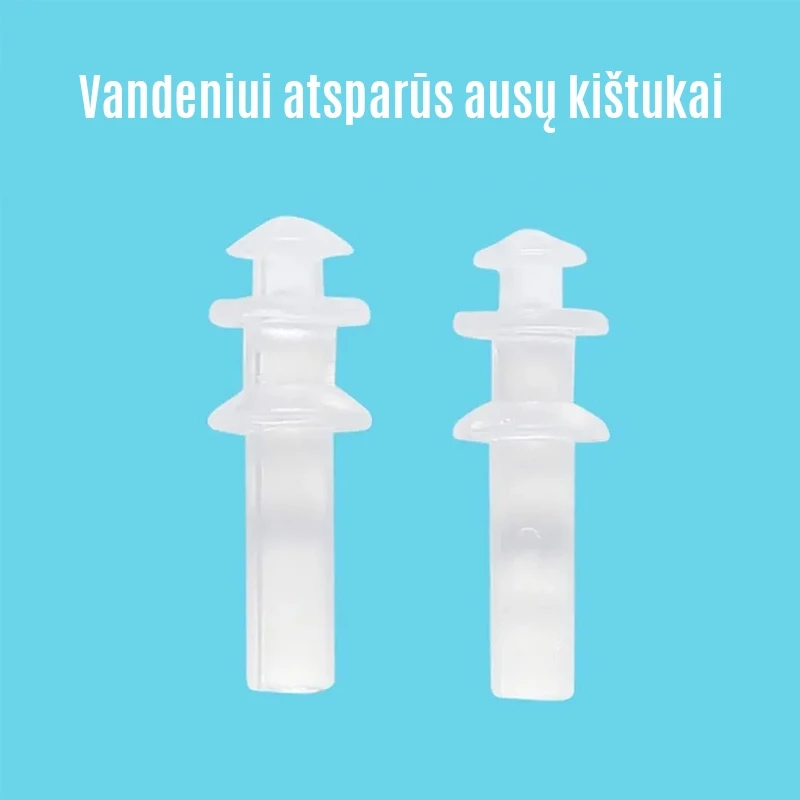 Plaukimo akiniai su ausų kištukais - Violetinė