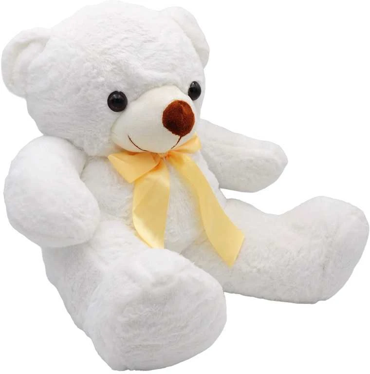 Pliušinis meškiukas, 55 cm - Balta