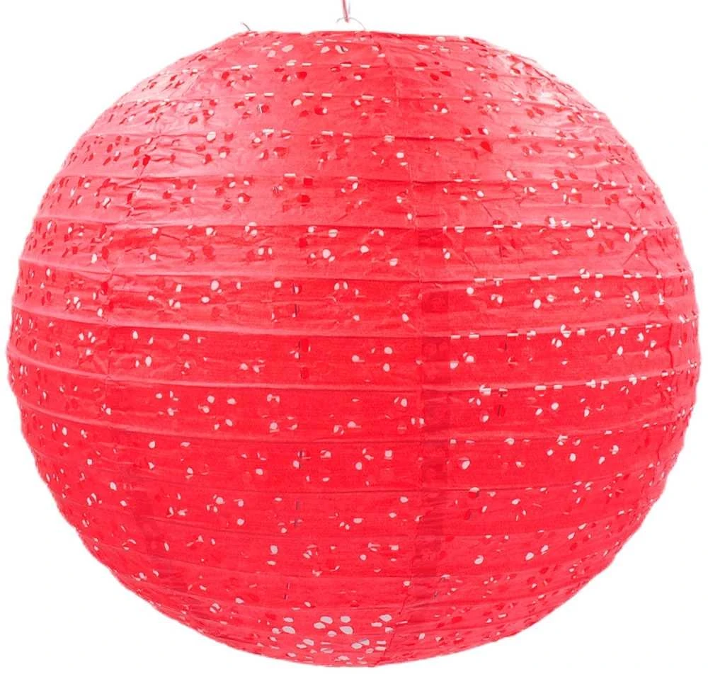 Popierinis žibintas, 35 cm - Geltona